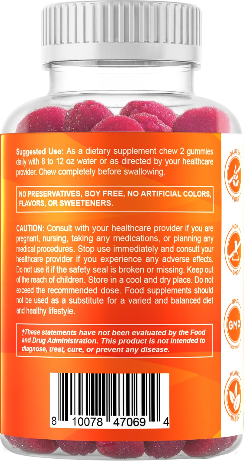Vitamatic Magnesium Gummies 600mg per Serving – 60 Vegan Count for Relaxation, Muscle, Bone, and Energy Support Vitamatic Au supplements