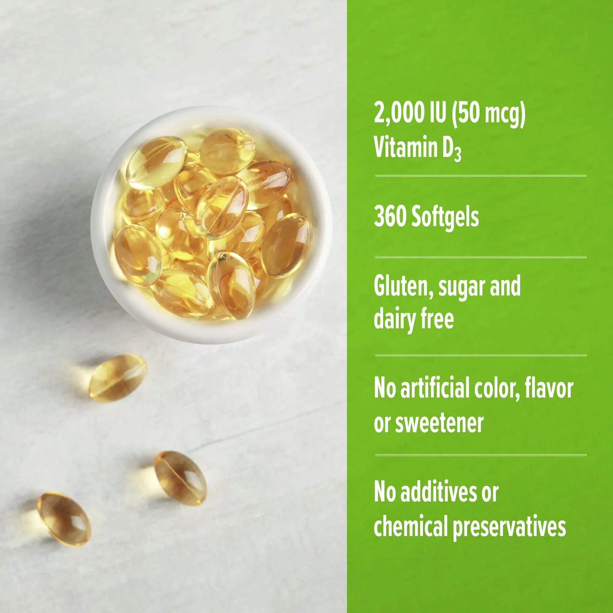 ORZAX Vitamin D3 2000 iu (50 mcg) - 1 Year Supply for Strong Muscle Function ORZAX Au supplements