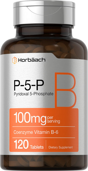 P-5-P Activated Vitamin B6 100mg | 120 Tablets | Vegetarian Supplement, Non-GMO Horbäach Au supplements