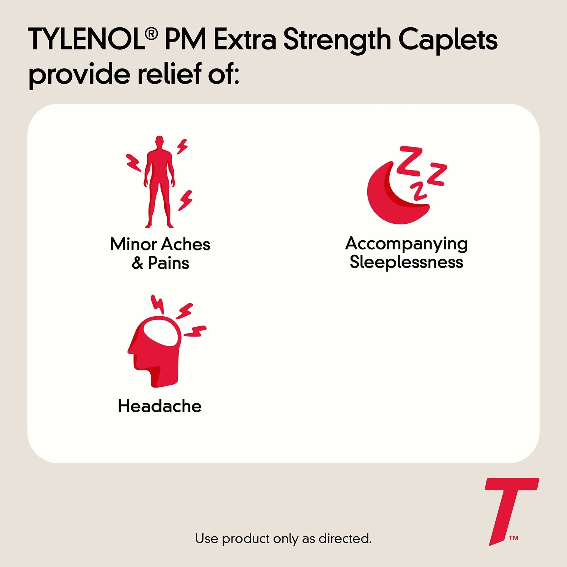Tylenol PM Extra Strength Nighttime Pain Reliever Sleep Aid Caplets with Acetaminophen & Diphenhydramine HCl, Relief for Nighttime Aches & Pains, Travel Size, 50 Packs of 2 Caplets Tylenol Au supplements