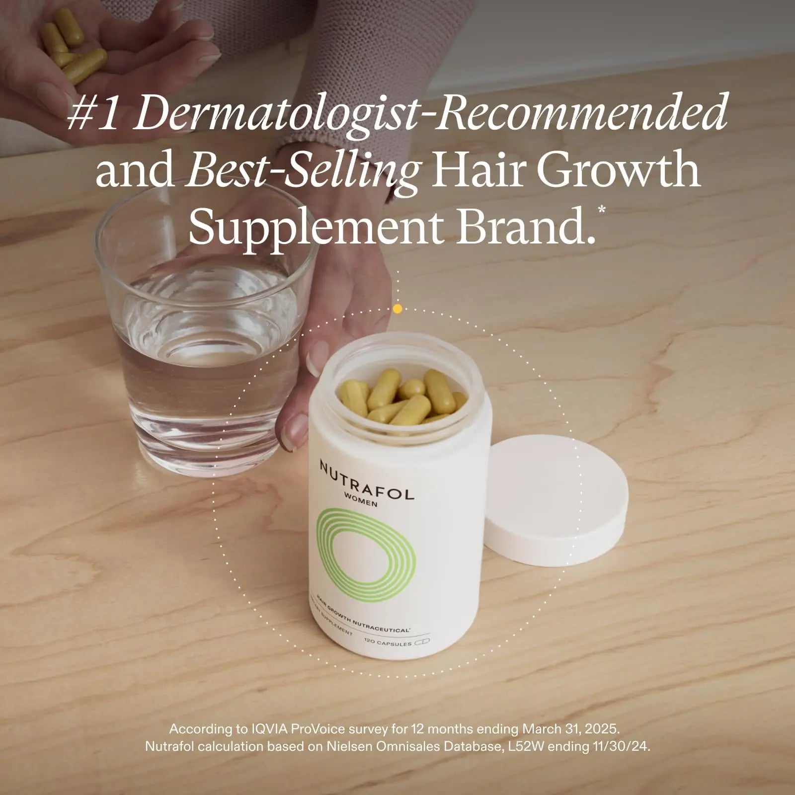 Nutrafol Women's Hair Growth Supplements, Ages 18-44, Clinically Proven for Visibly Thicker and Stronger Hair, Dermatologist Recommended - 1 Month Supply Nutrafol Au supplements