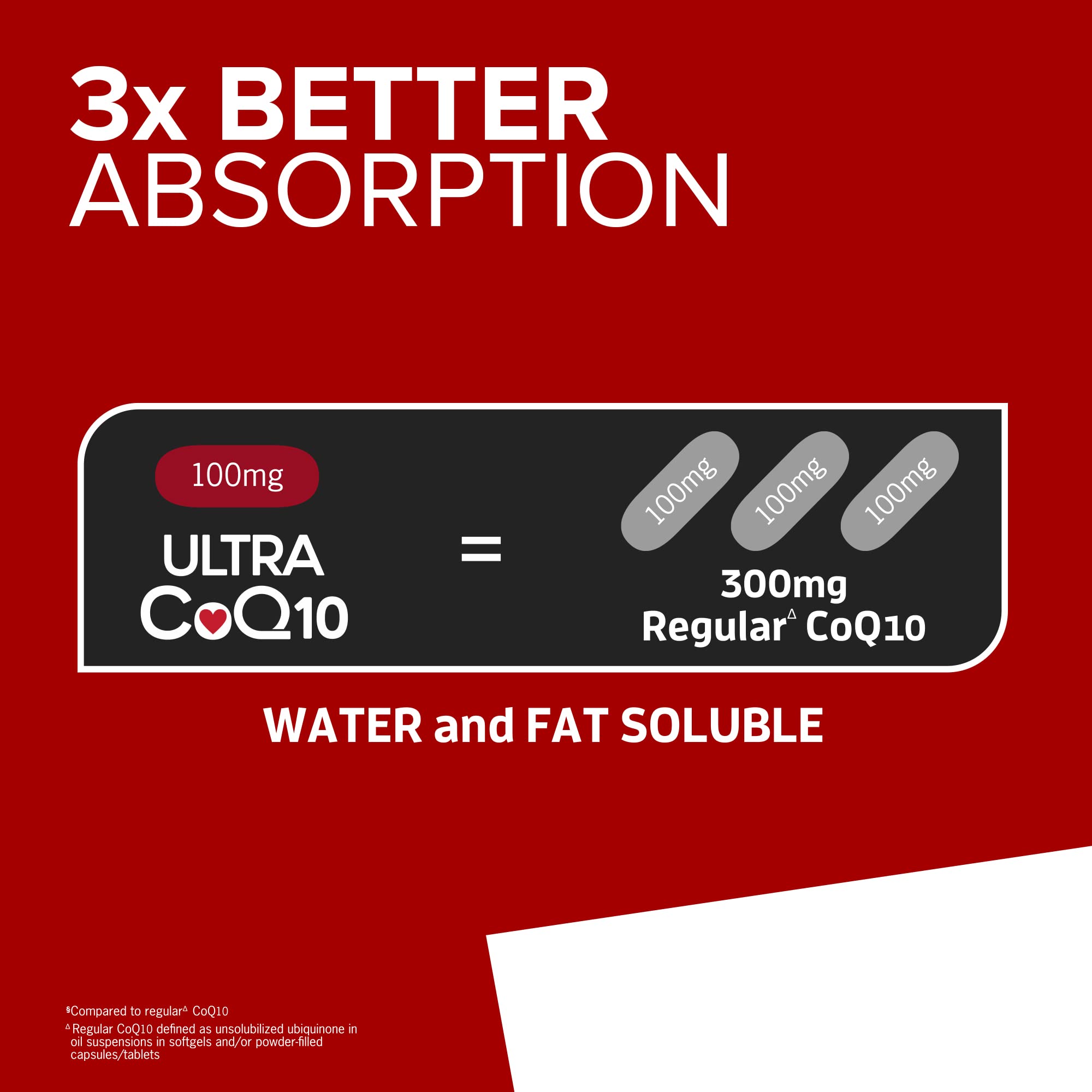 Qunol CoQ10 100mg Softgels Ultra 3X Better Absorption Coenzyme Q10 - Antioxidant Qunol Au supplements
