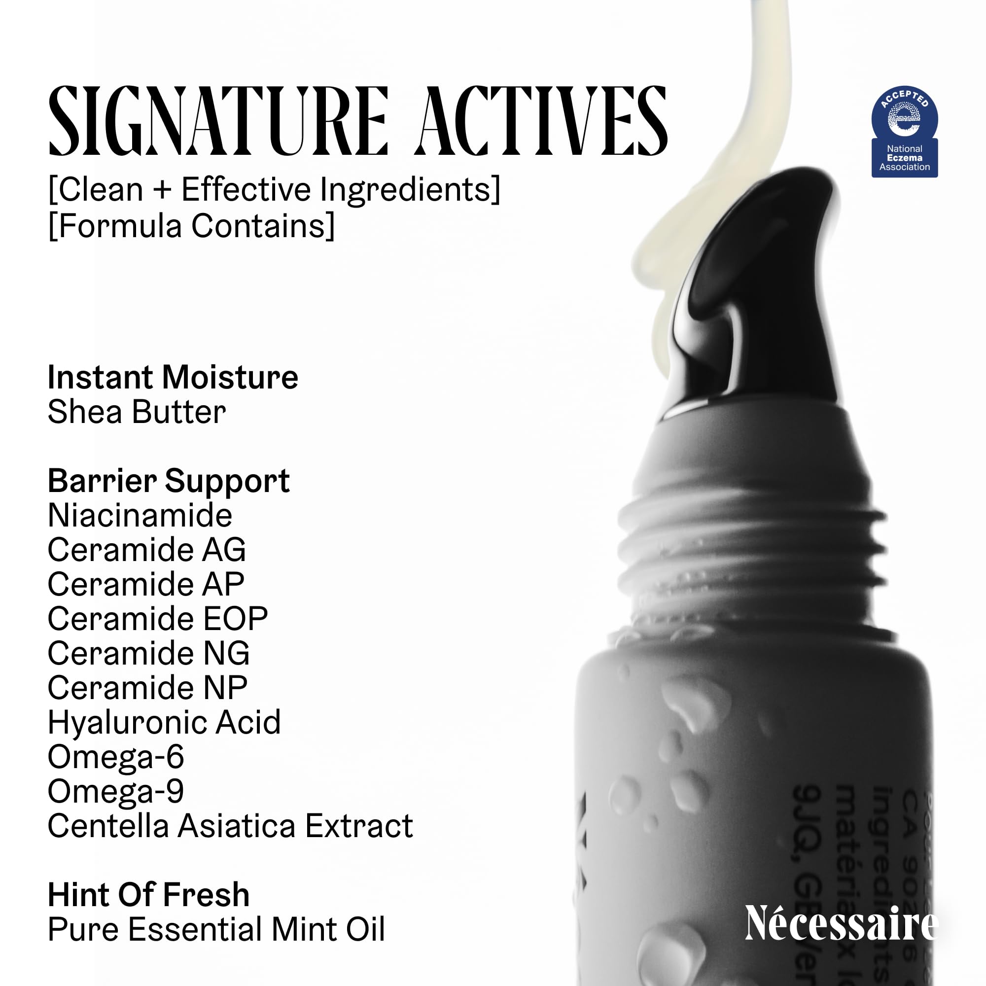 Nécessaire The Lip Balm | Hydrating Hyaluronic Acid Lip Balm for Women and Men, Mint Oil with Niacinamide + Essential Ceramides. Non-Comedogenic Lip Balm for Dry Lips – 15 ml / 0.5 fl oz Nécessaire Au supplements