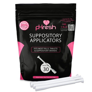 ACE NUTRITION pHresh Vaginal Suppository Applicators – Pack of 30 Individually Wrapped Disposable ACE NUTRITION Au supplements