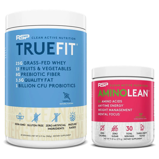 RSP NUTRITION AminoLean Pre Workout Energy (Watermelon 30 Servings) with TrueFit RSP NUTRITIONAU supplements