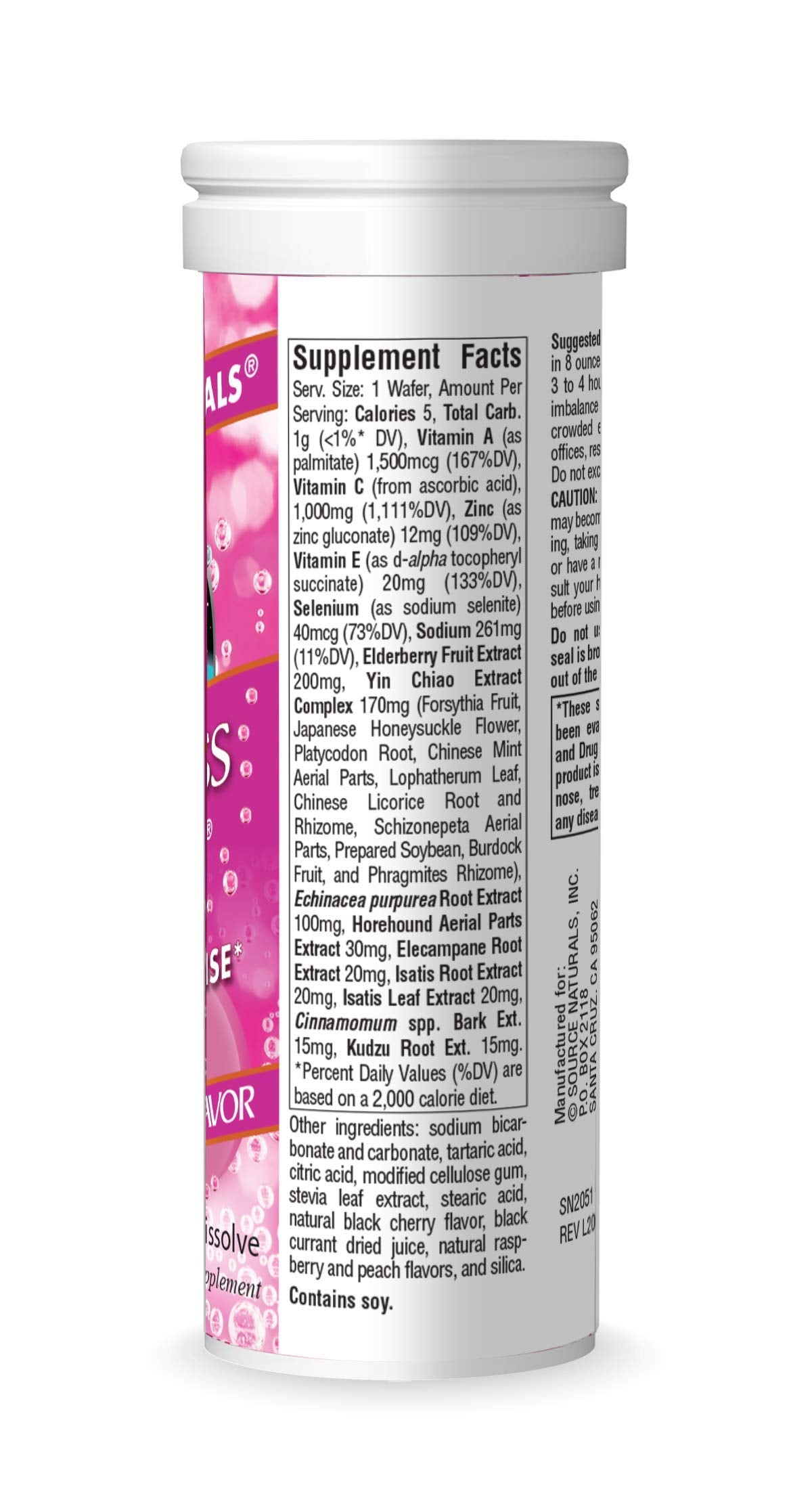 Source Naturals Wellness Fizz, Natural Berry Flavor - 10 Wafers Source Naturals Au supplements