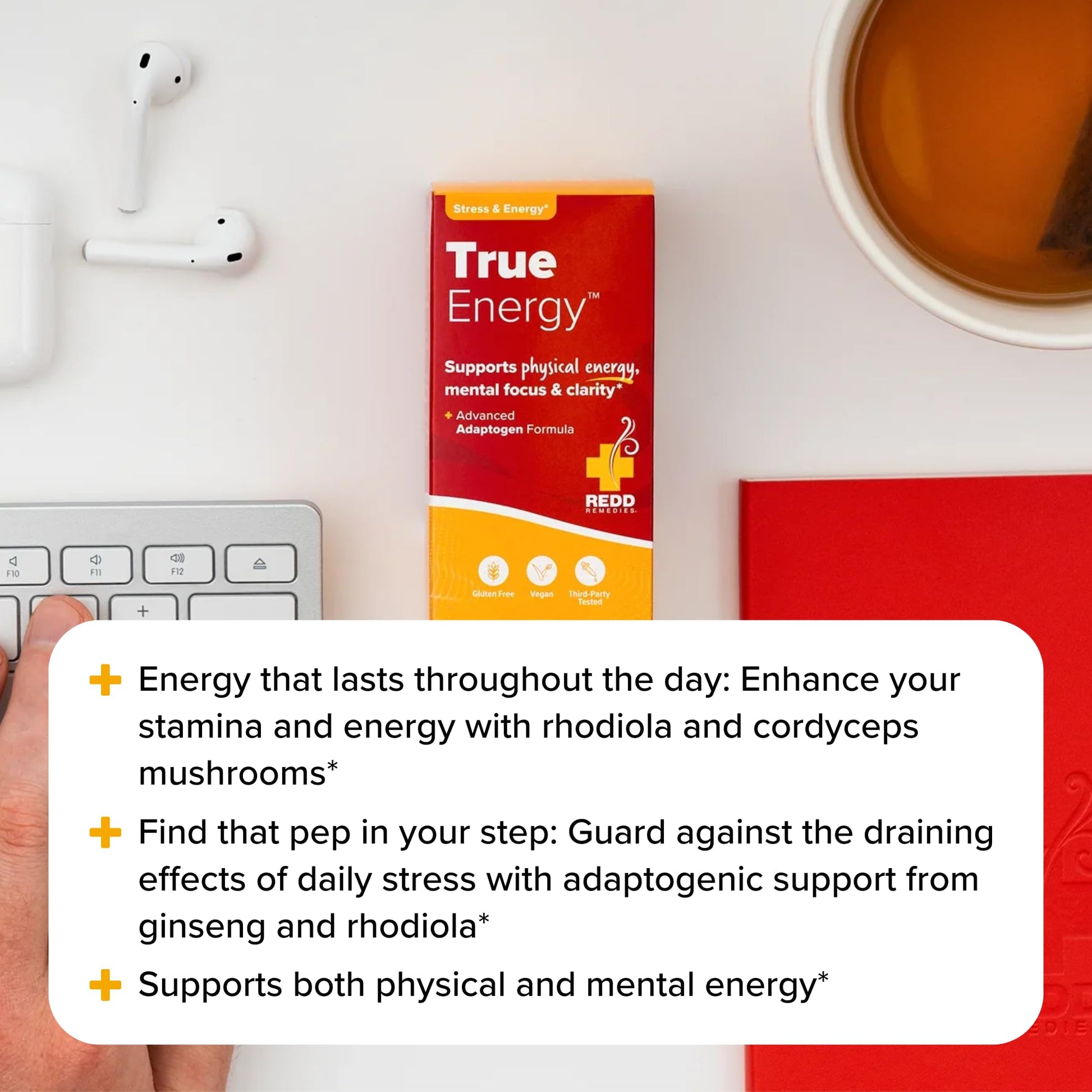 Redd Remedies, True Energy, Supports Energy Production and Stamina, 50 Vegan Capsules Redd Remedies Au supplements
