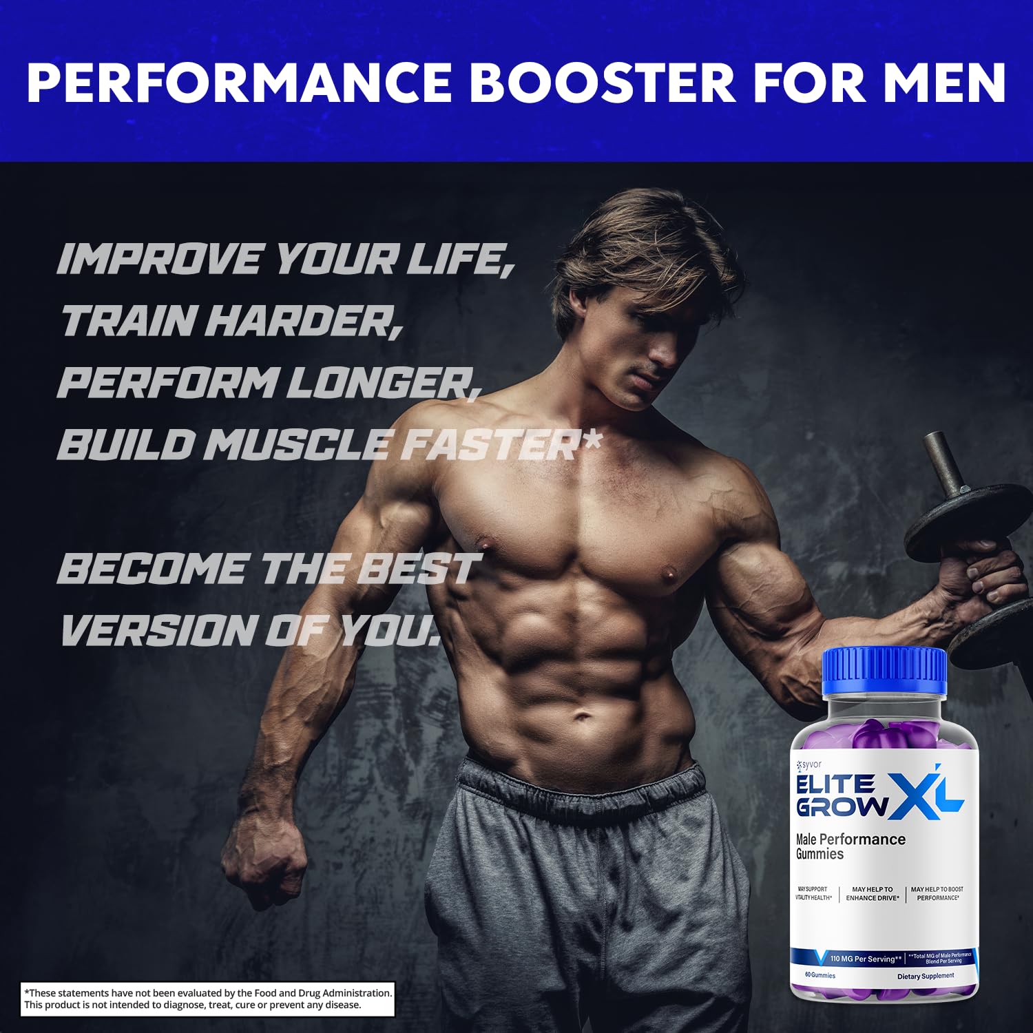Elite Grow XL Gummies, Elite GrowXL Maximum Strength Gummy Supplement, Elite Grow X L All Natural Advanced Formula Gummys Chewable Vitamin EliteGrow Delicious Premium Once Daily Gummes (60 Gummies) Syvor Au supplements