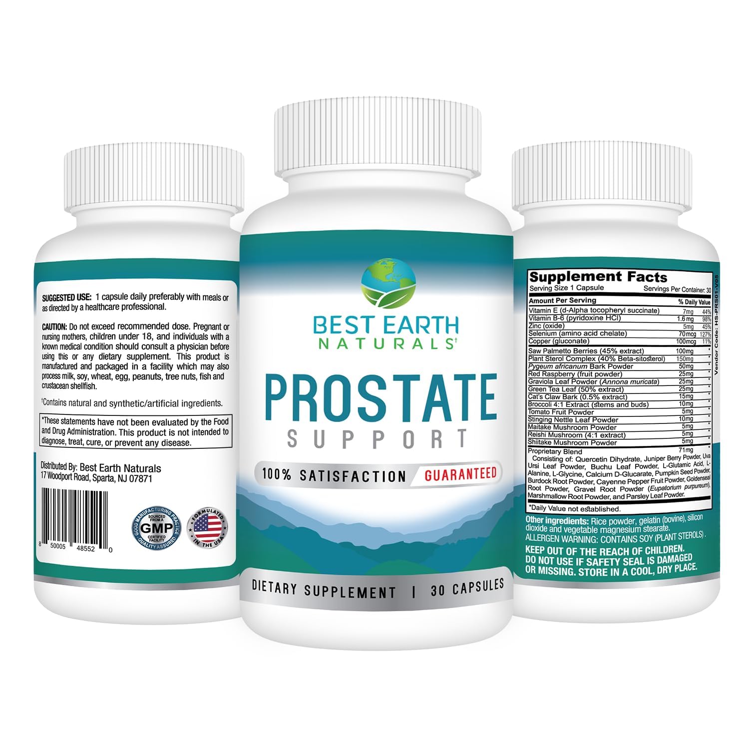 Best Earth Naturals Prostate Support Supplement for Men - Prostate Support - 30 Day Supply Best Earth Naturals Au supplements