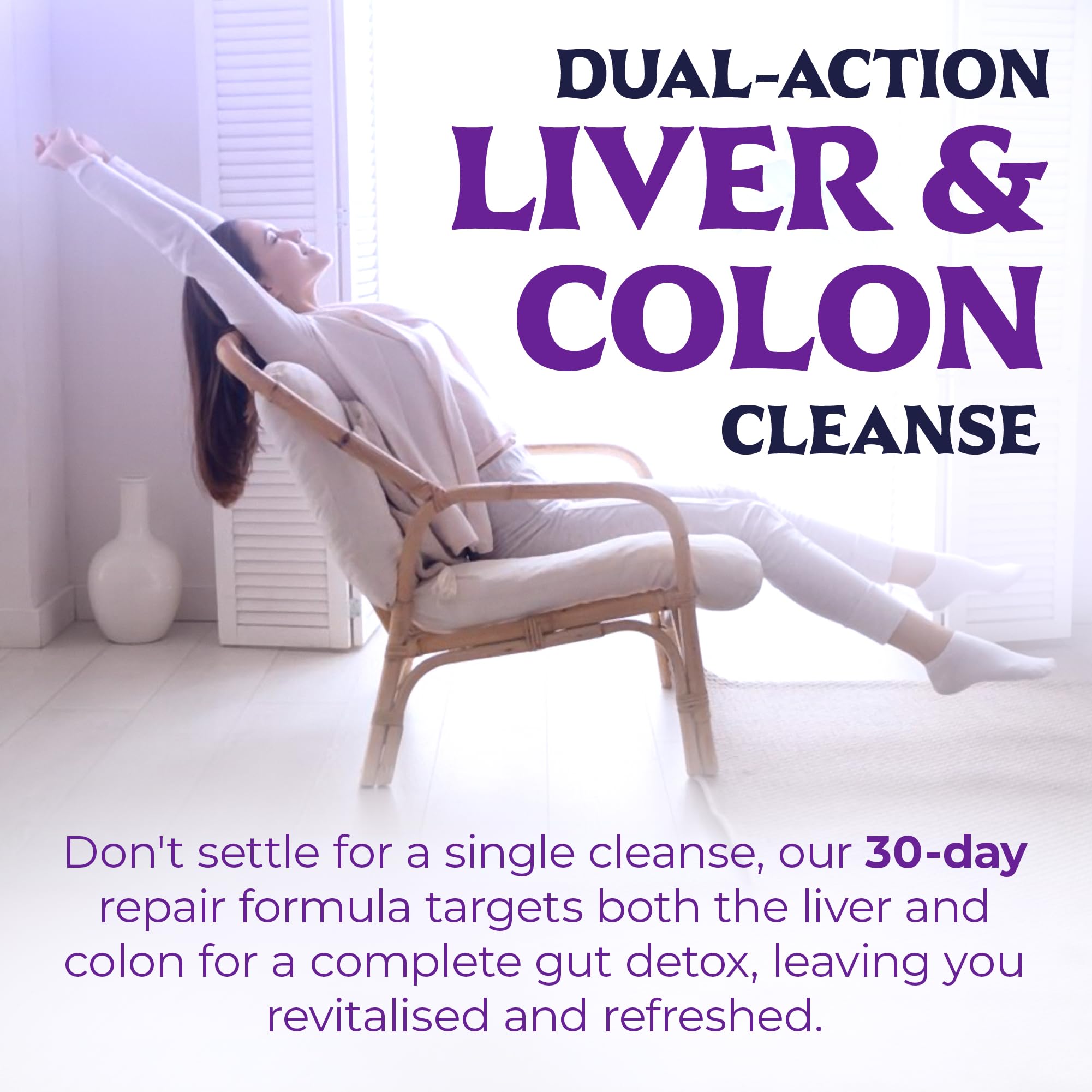 Liver Cleanse Detox & Repair with Colon Cleanse - Milk Thistle, Dandelion Root, Psyllium Husk Fiber Nutreb Au supplements