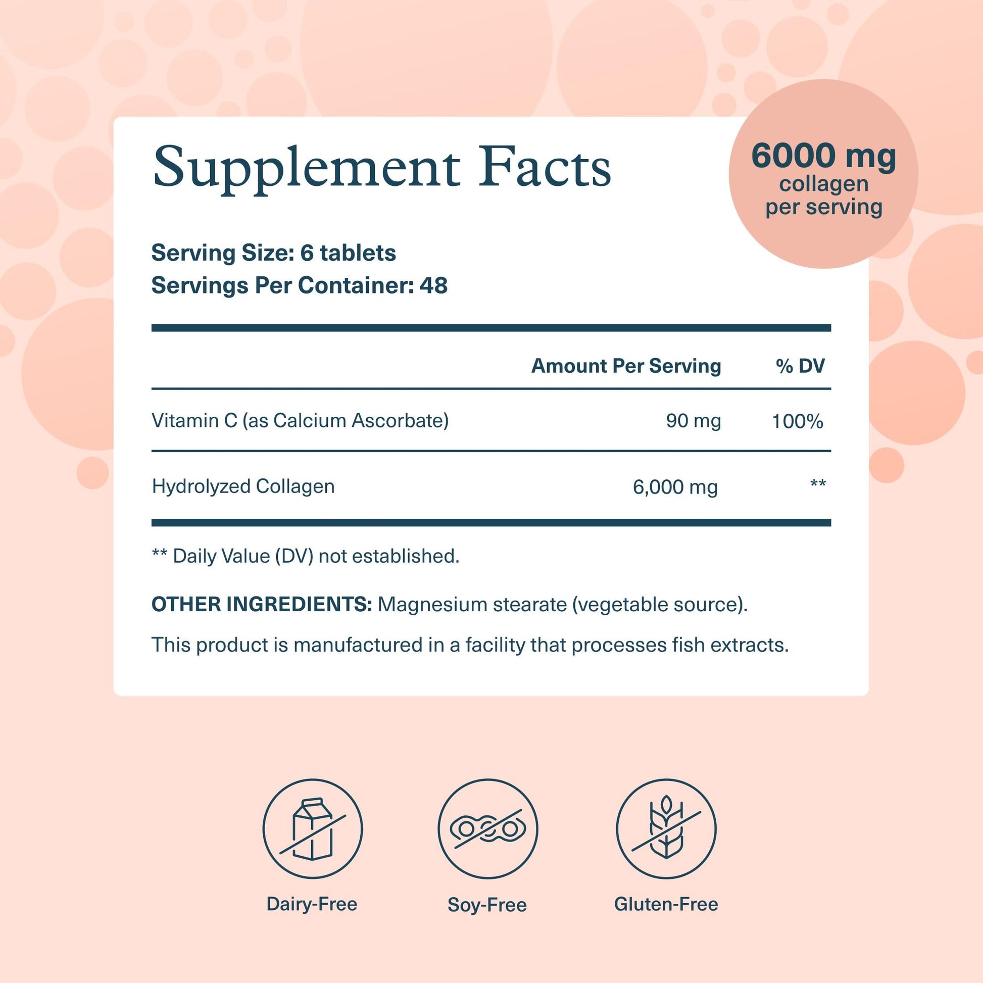 Youtheory Advanced Collagen - 6,000 mg Hydrolyzed Collagen Peptides - Includes Antioxidants & Contains Vitamin C - Hair Growth, Nails, Joint Health & Bone Support* - 290 Tablets (48-Day Supply) Youtheory Au supplements