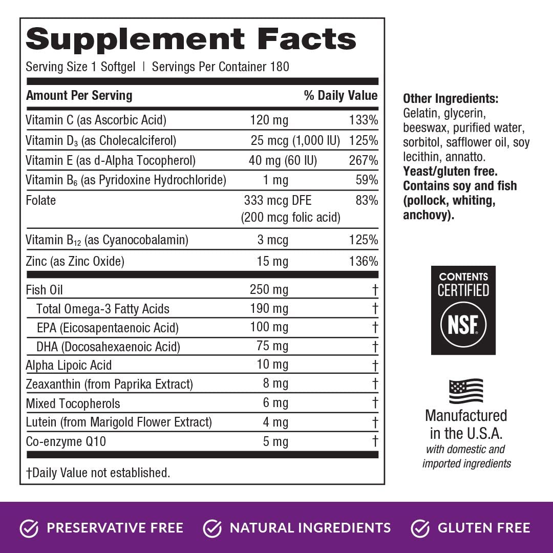 EyePromise Restore Supplement - 180 Softgel Capsules Containing Lutein EyePromise Au supplements