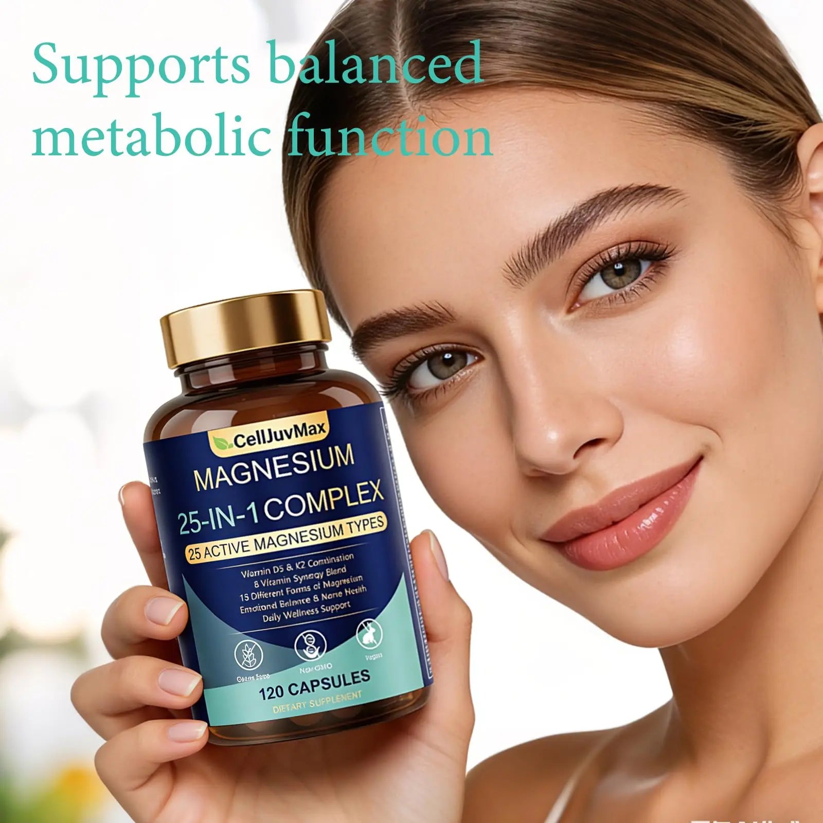 25-in-1 Magnesium Complex | Multi-Form Absorbable Blend for Daily Nutritional Support, 120 Vegan Caps (1) PBZPBZ Au supplements