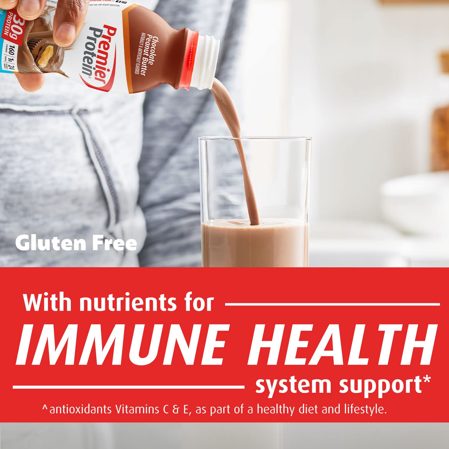 Premier Protein Shake, Chocolate Peanut Butter Liquid, 30g Protein, 1g Sugar, 24 Vitamins Premier Protein Au supplements