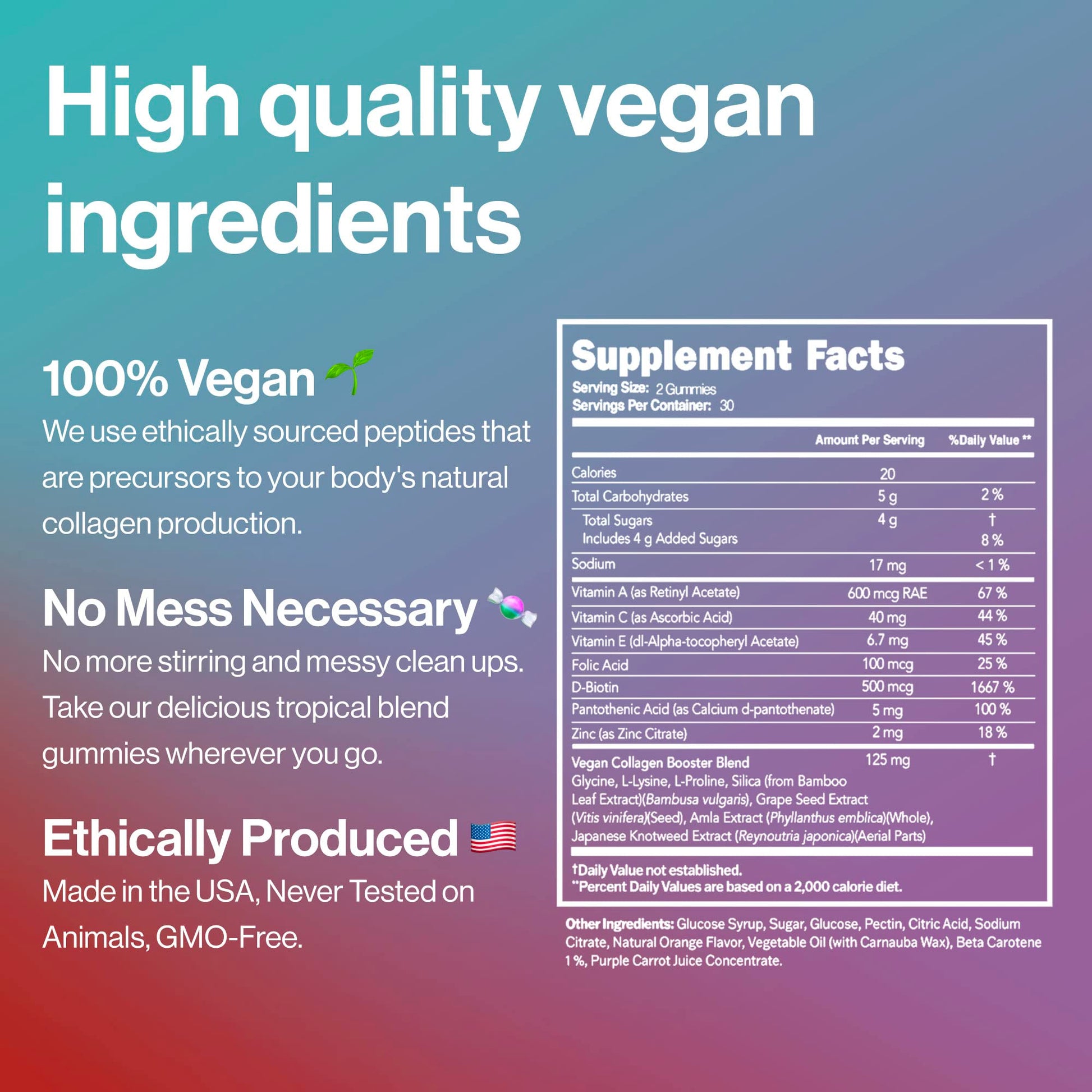 Habit + Habitat Vegan Beauty Support Gummies Collagen Booster with Biotin Habit + Habitat Au supplements