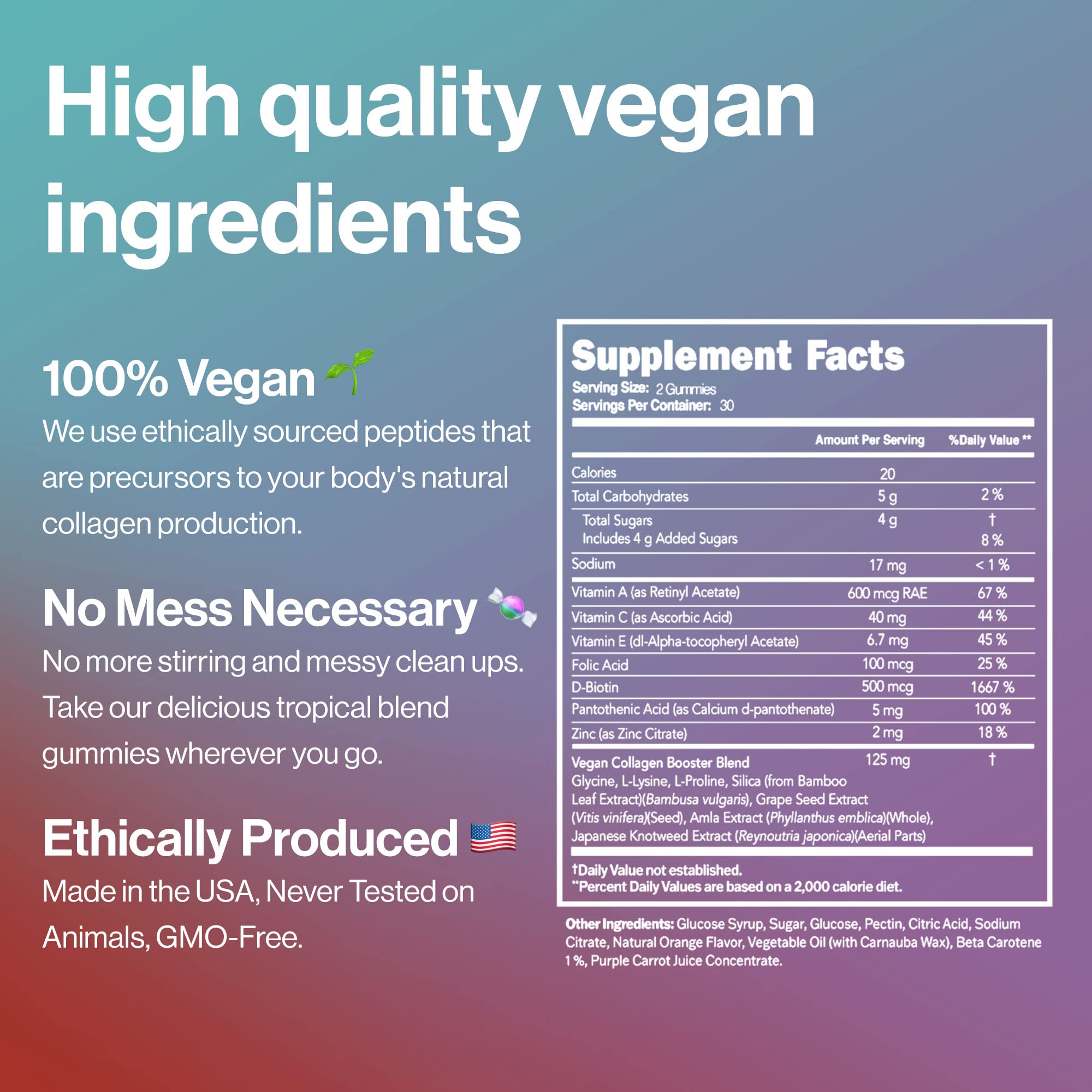 Habit + Habitat Vegan Beauty Support Gummies Collagen Booster with Biotin Habit + Habitat Au supplements