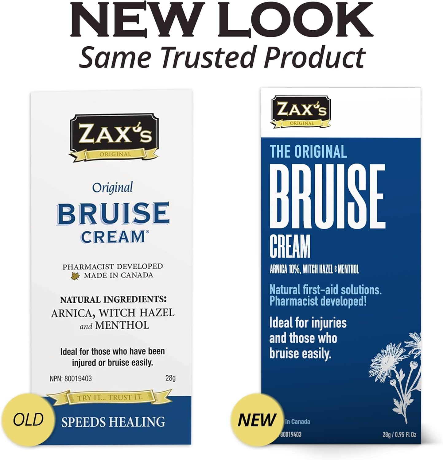 ZAX'S ORIGINAL Bruise Cream - Arnica and Witch Hazel Blend, Gentle on Skin, Plant-Based Ingredients for Skin Care - 28g ZAX'S ORIGINAL Au supplements