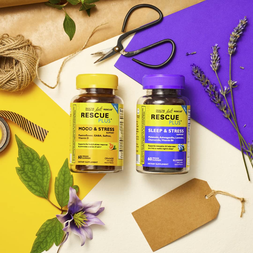 RESCUE Bach Plus Sleep & Stress Support Gummies, Nighttime Dietary Supplement RESCUE Au supplements