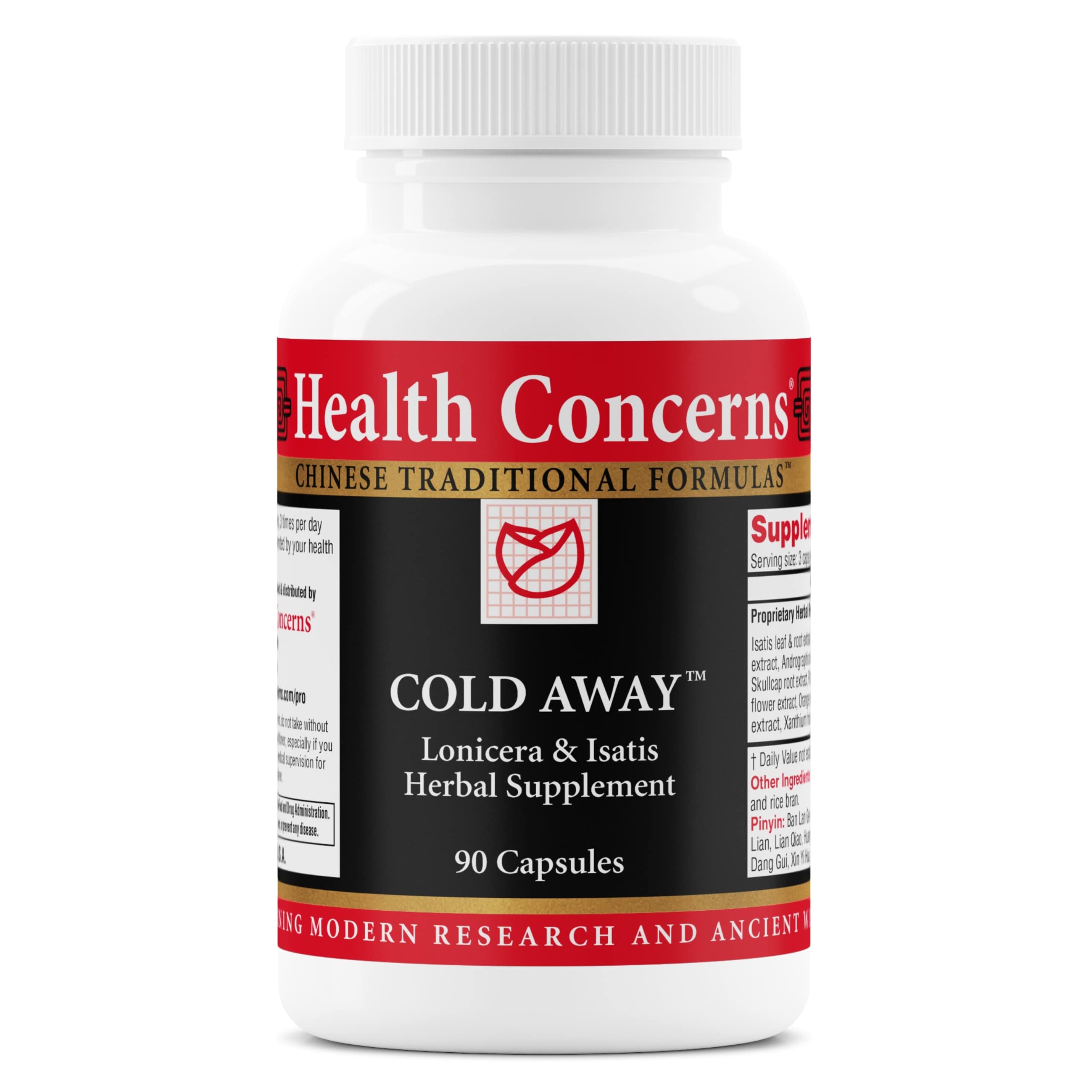 Health Concerns Cold Away - Immune Support & Defense - Vitamin Supplement for Flu Relief & Colds - Immunity System Booster - Licorice Root, Dong Quai, Chinese Skullcap & Andrographis - 90 Capsules Health Concerns Au supplements