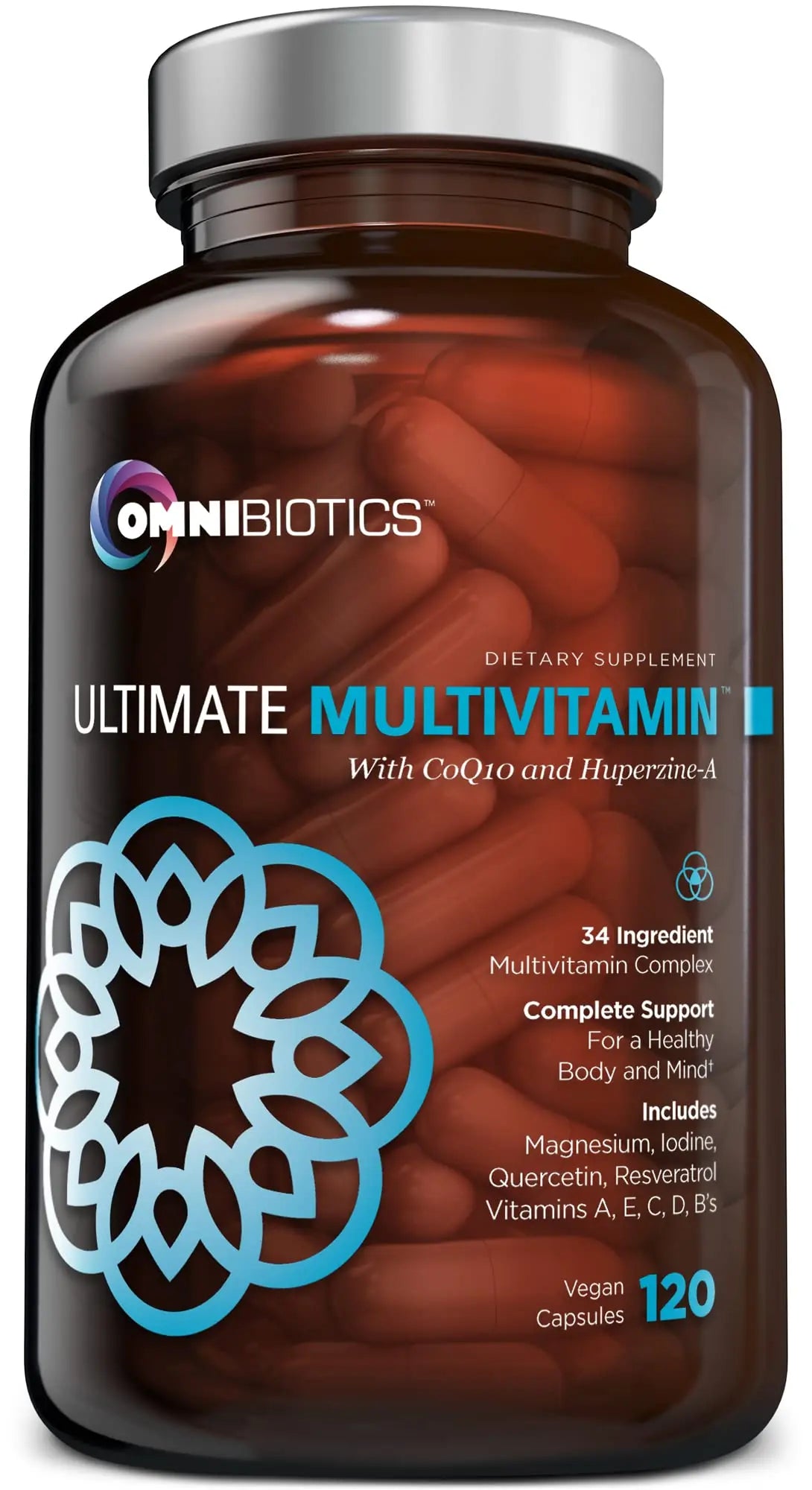 OmniBiotics Ultimate Daily Multivitamin for Women & Men – 34 Essential Ingredients Including Vitamin A, C, D, E, B6, B12, Biotin, Zinc – 120 Vegan Capsules OmniBiotics Au supplements