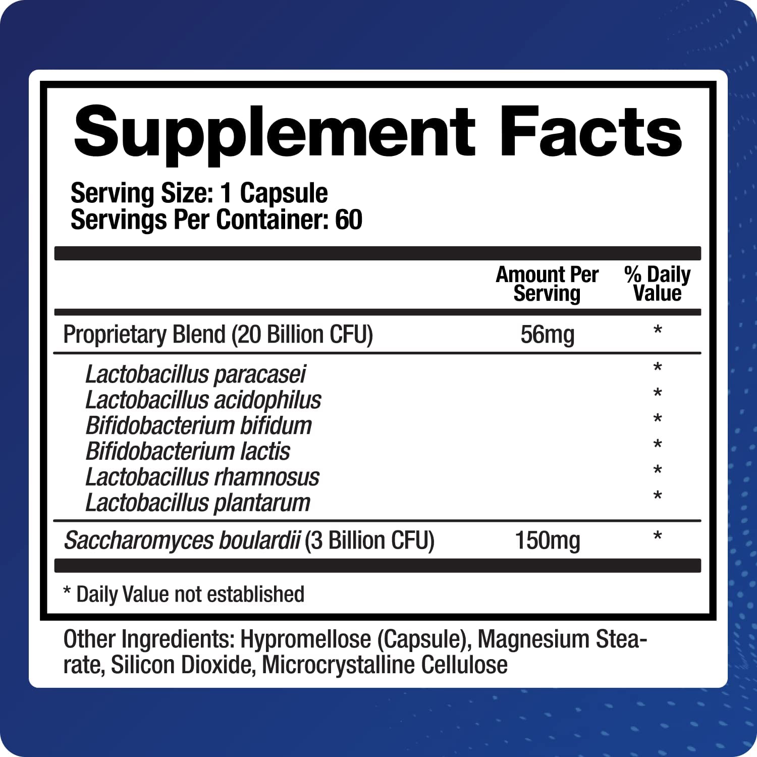 BioMatrix Saccharomyces boulardii Probiotic Supplement w/L. paracasei, L. rhamnosus, Bifidobacterium, Acidophilus – Prebiotic Complement – Temp-Stable, 30-60 Day Supply BioMatrix Au supplements