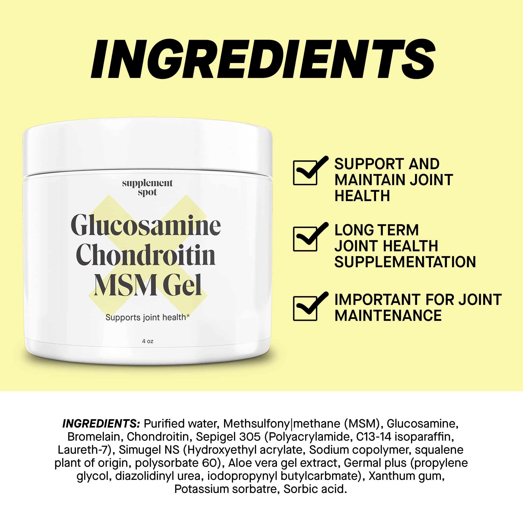 Supplement Spot Capsaicin Roll-On Cream 0.075% - Glucosamine Chondroitin MSM Gel with Bromelain – Joint & Muscle Care Bundle Supplement Spot Au supplements