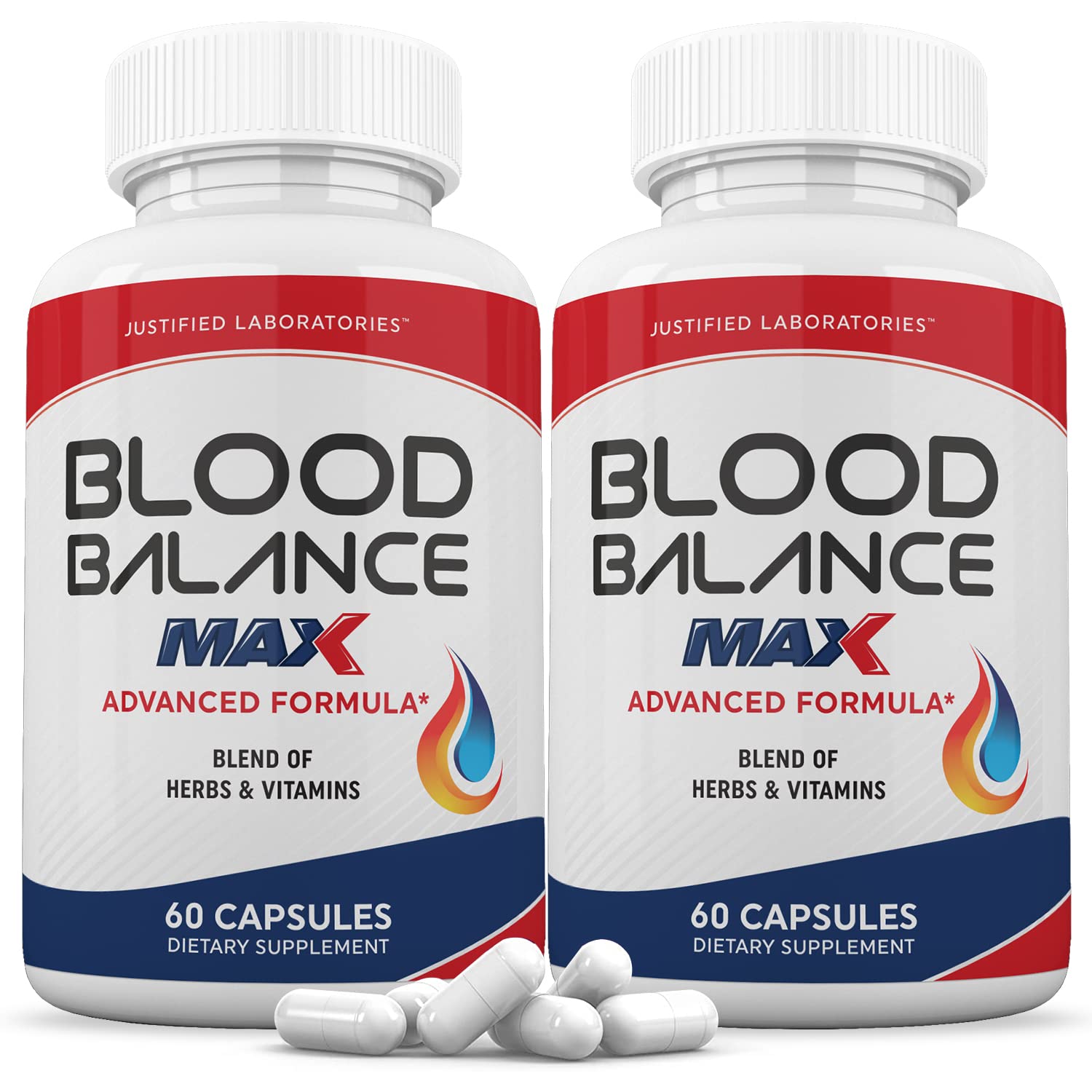 Justified Laboratories (2 Pack Blood Balance Max 1295MG Formula Supplement Pills Justified Laboratories Au supplements