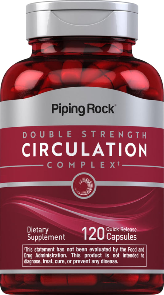 Piping Rock Circulation Supplement | 120 Capsules | Double Strength Complex | Non-GMO, Gluten Free Piping RockAu supplements