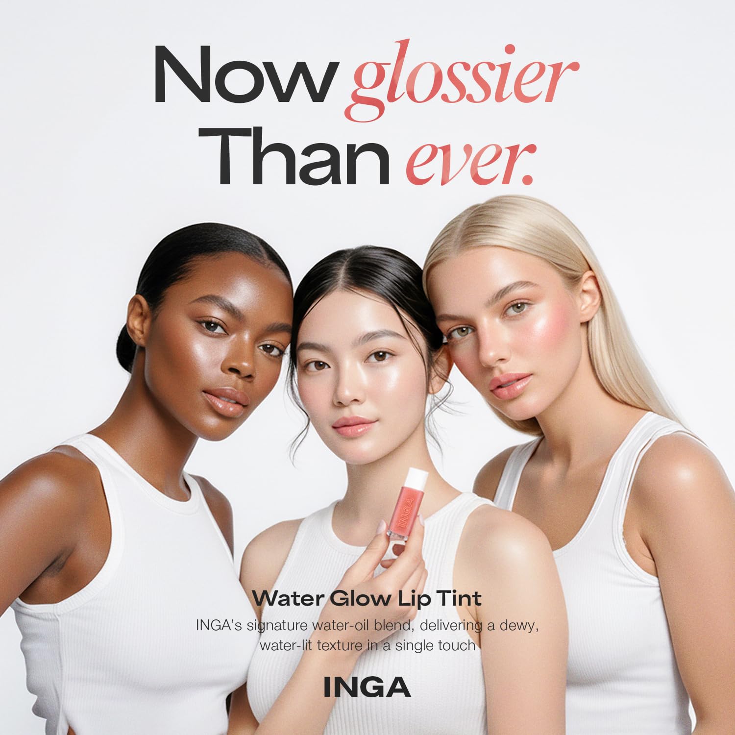 INGA Water Glow Lip Tint | Hydrating, Glossy Korean Lip Tint with Sheer Color & Glass-Like Shine | Long-Lasting, Non-Sticky Korean Lip Stain (RICH SALMON) INGA Au supplements