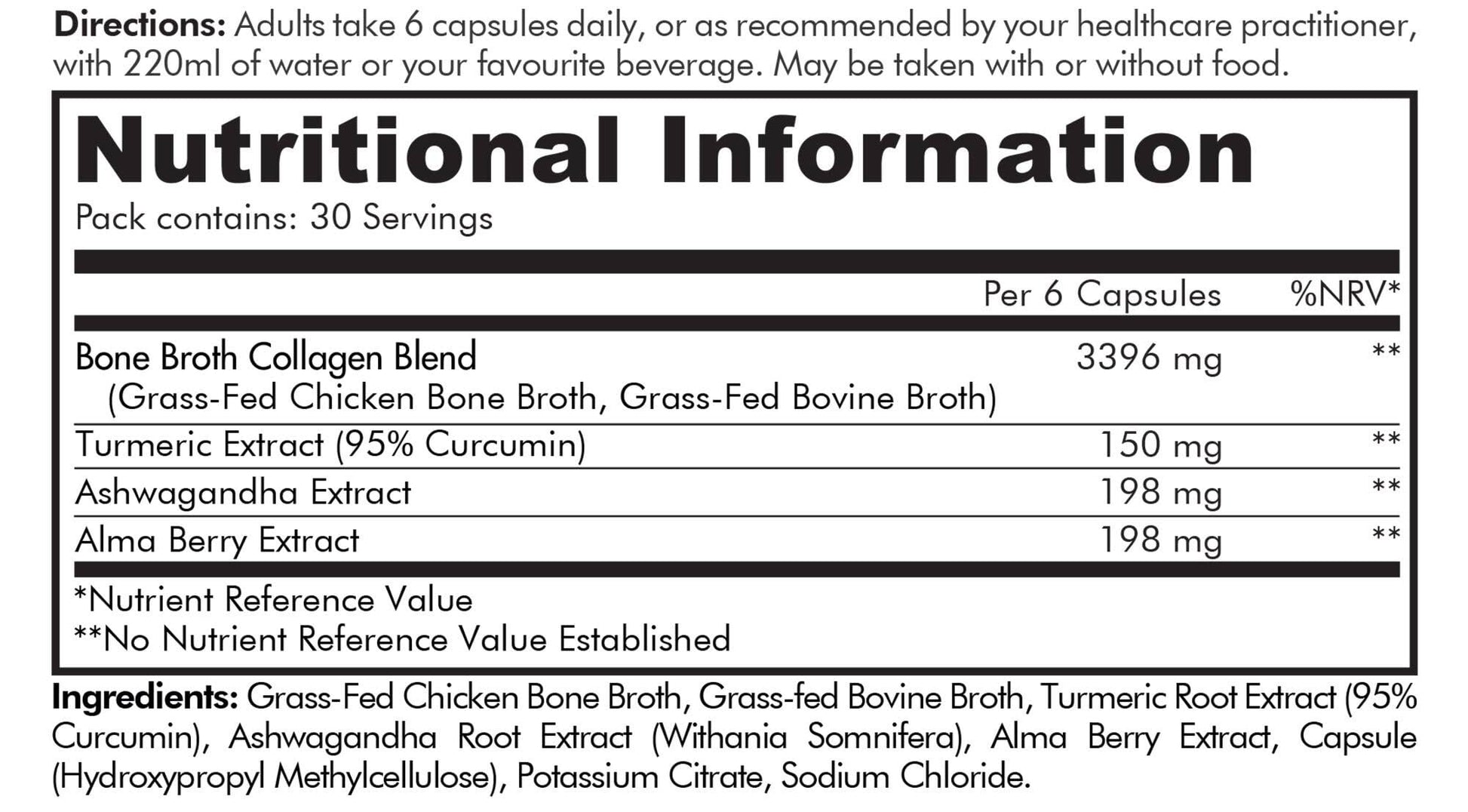 Codeage Bone Broth Collagen Capsules Grass Fed - Pasture Raised Chicken Bone Broth Collagen Codeage Au supplements