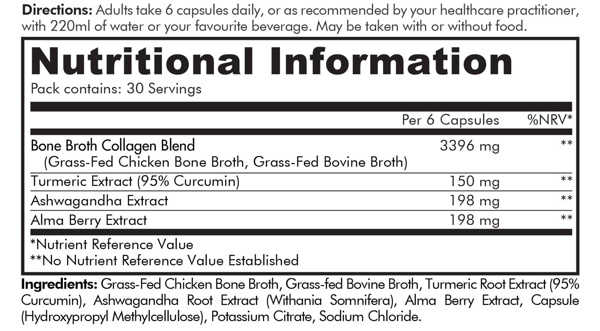 Codeage Bone Broth Collagen Capsules Grass Fed - Pasture Raised Chicken Bone Broth Collagen Codeage Au supplements