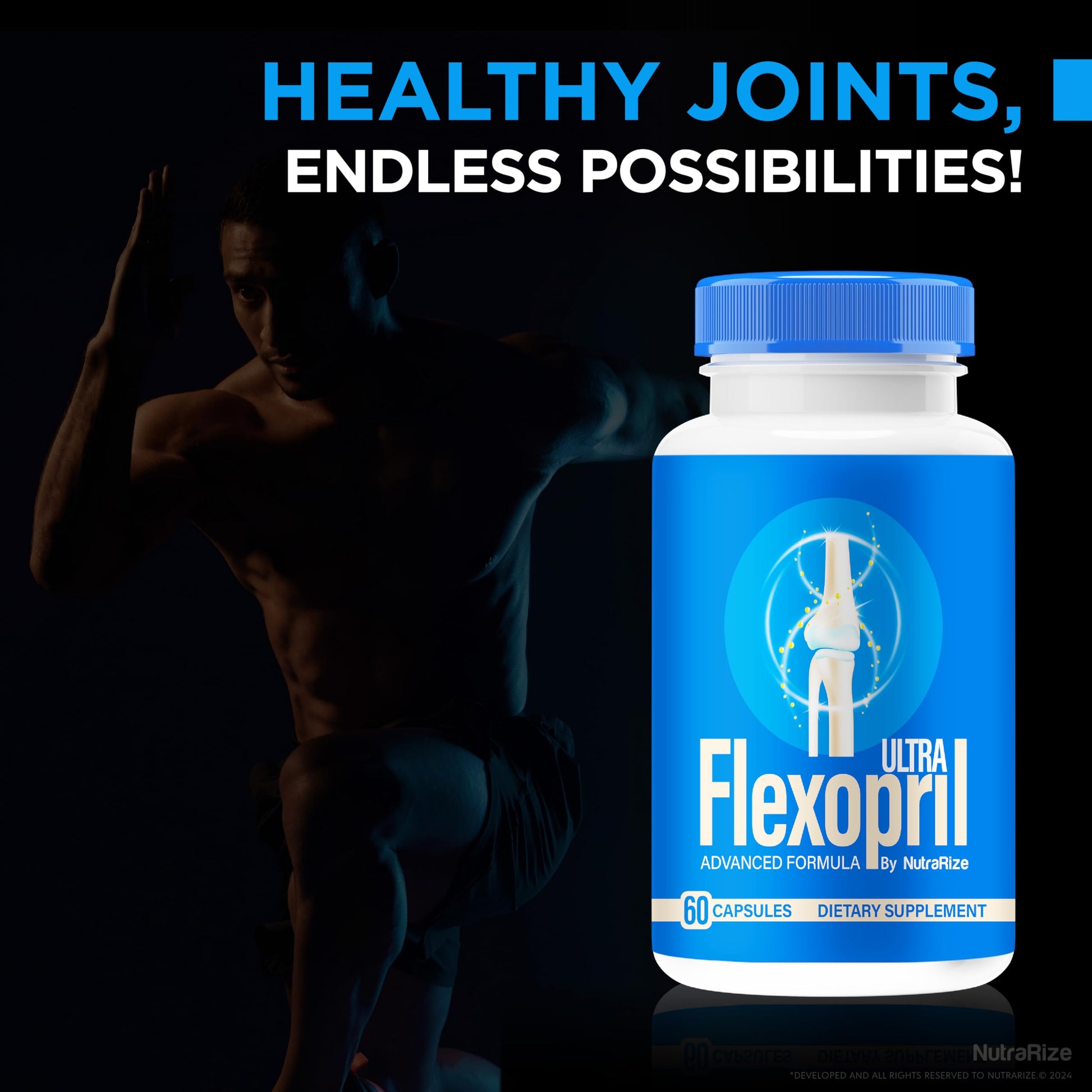 NutraRize (2 Pack) Flexopril Ultra Capsules, Official Flexopril for Joint Support, All-Natural Formula to Fortify Bones and Bolster Flexibility, Premium FlexoprilUltra Pills Review (120 Capsules) NutraRize Au supplements