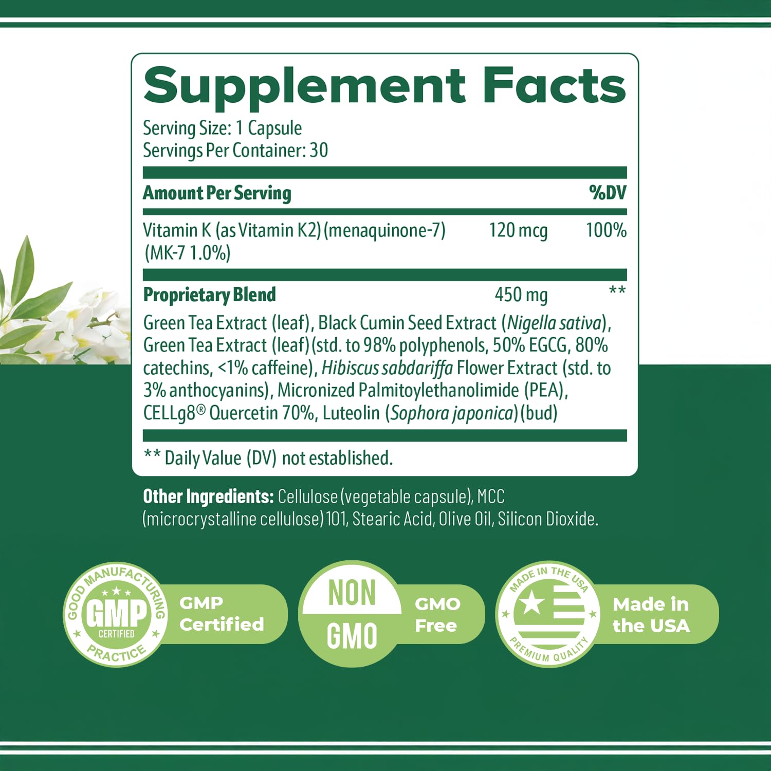Flexigenics – Natural Support Formula with Green Tea Extract, Black Cumin Seed & Vitamin K2 – Non-GMO, Easy-to-Take – 30 Capsules, 1 Month Supply Nature’s NutriWave Au supplements