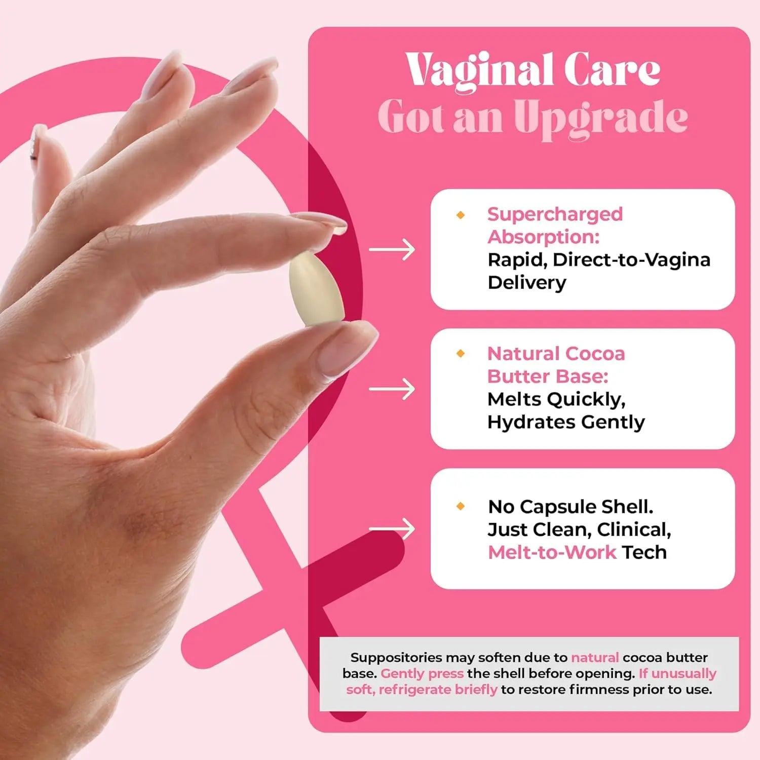 PURE WOMAN - pH-ighter Vaginal Boric Acid Suppositories for Women - Hyaluronic Acid - 4 in 1 Vaginal Suppositories for Discomfort, Dryness, Odor & pH Balance- Full Vaginal Health Care - 7pk PURE WOMAN Au supplements