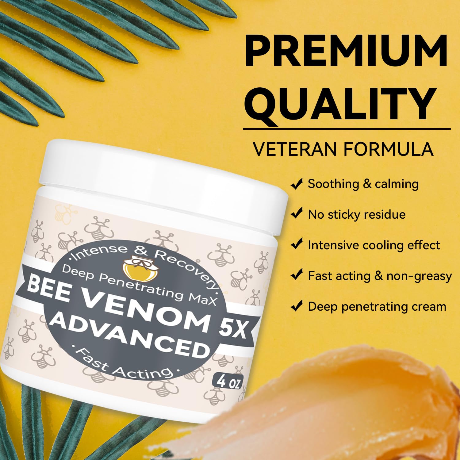 AEROMAXX Organic Bee Venom Muscle Joint Cream, 10x Maximum Caring Ointment, Soothe Shoulder, Back, Neck, Hands, Knuckles, Elbows, Feet, Leg, Knees, Ankle, Meniscus, for Adults, Elderly AEROMAXX Au supplements