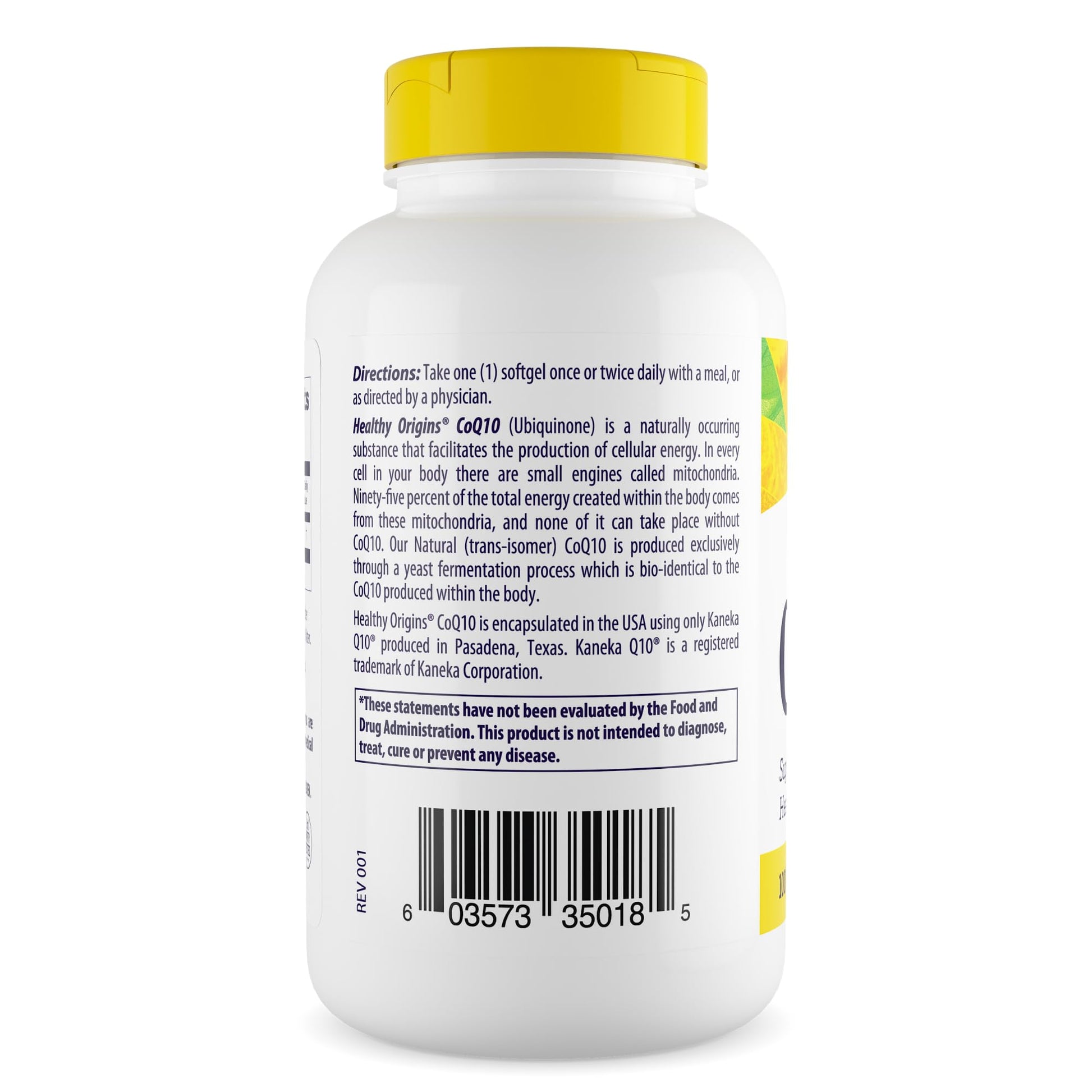 Healthy Origins Natural CoQ10 (Kaneka Q10), 100 mg - Heart Health & Energy Supplement Healthy Origins Au supplements