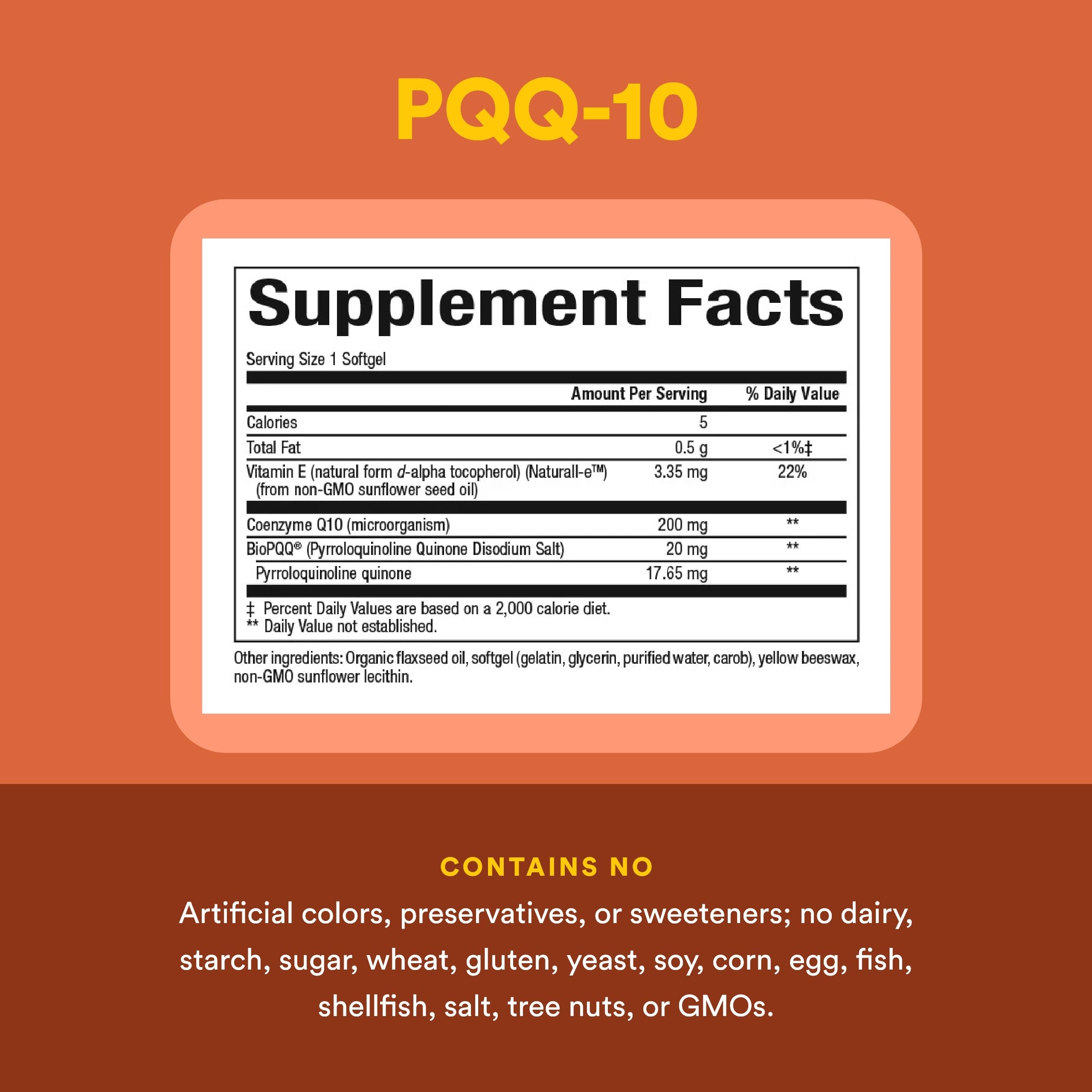 Natural Factors, PQQ-10, Supports Energy and Healthy Aging, Dietary Supplement, 60 softgels (60 servings) Natural Factors Au supplements