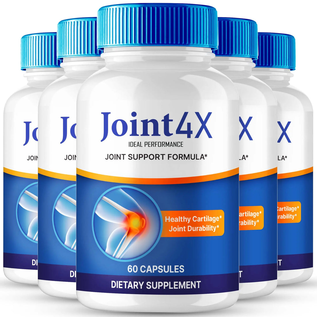IDEAL PERFORMANCE Joint4X Joint Support Capsules, Official Joint-4X Supplement Pills, All-Natural Formula to Fortify Bones and Bolster Flexibility - Maximum Strength, Joint 4X Pills Reviews (5 Pack) IDEAL PERFORMANCE uk supplements