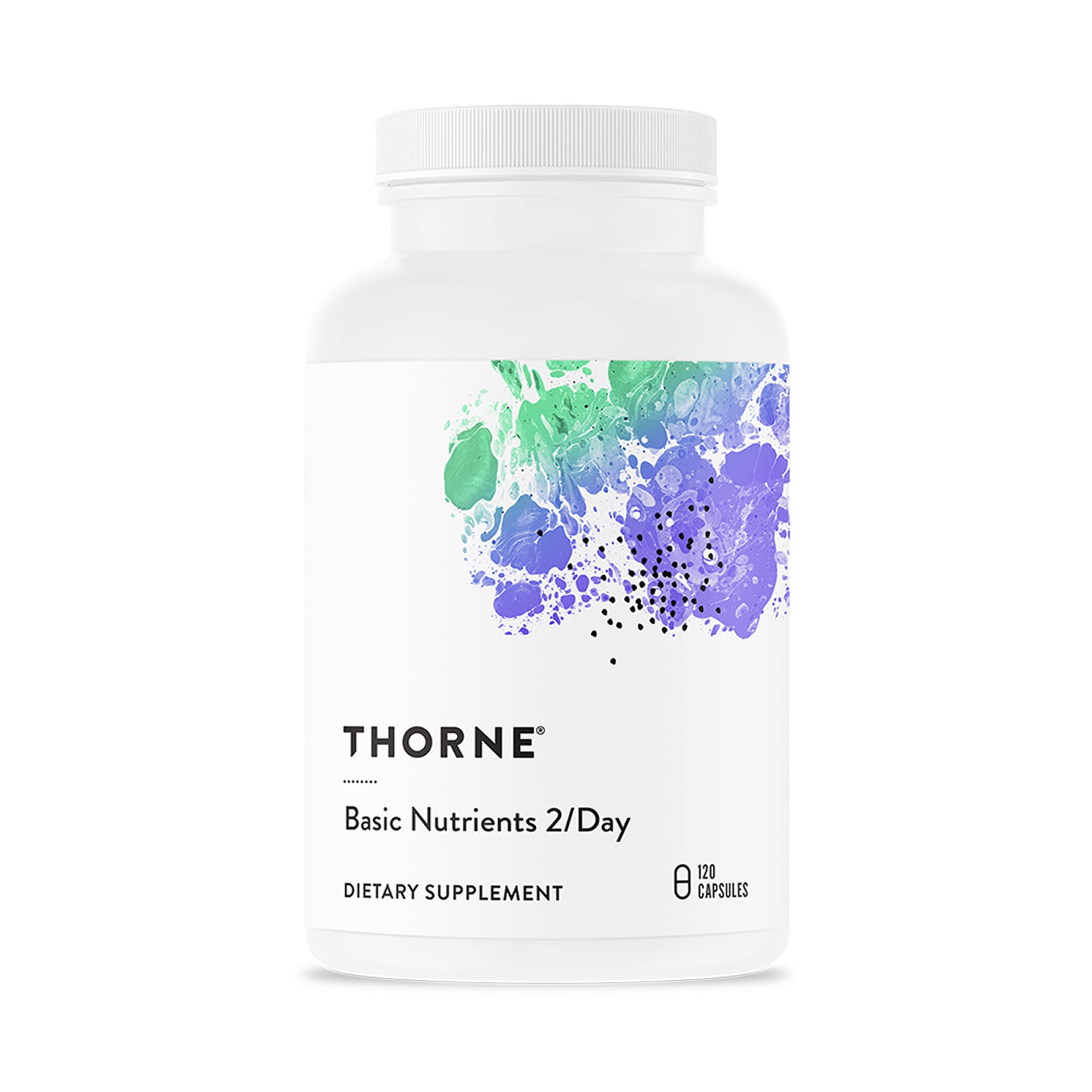 THORNE - Basic Nutrients 2/Day - Comprehensive Daily Multi-Vitamin with Optimal Bioavailability - Vitamin & Mineral Formula - Third-Party Certified - Gluten, Dairy & Soy-Free - 120 Capsules THORNE Au supplements