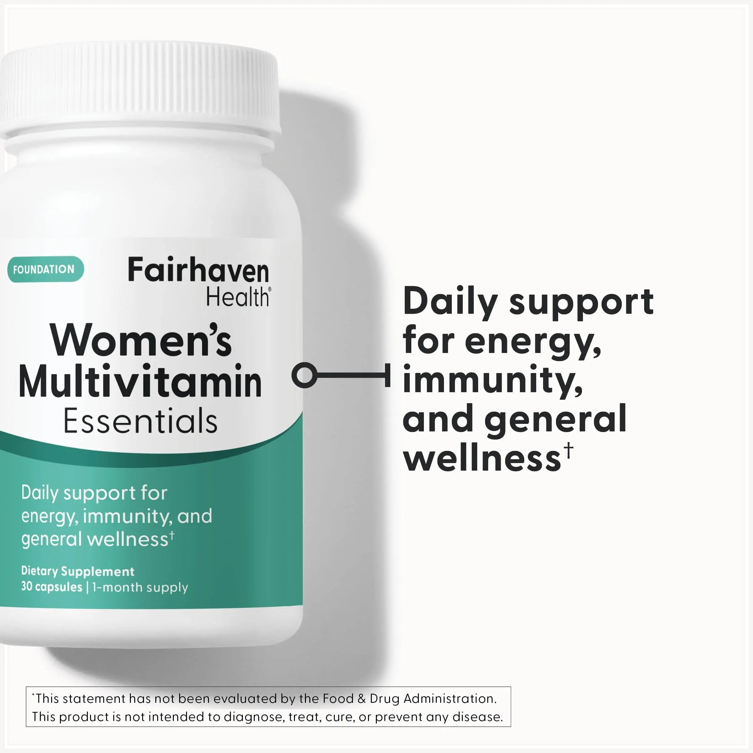 Fairhaven Health Womens Multivitamin Essentials | Once Daily Multivitamin for Women Support for Energy, Immune Health, Eye Health, Hormone Balance | Fairhaven Health Au supplements