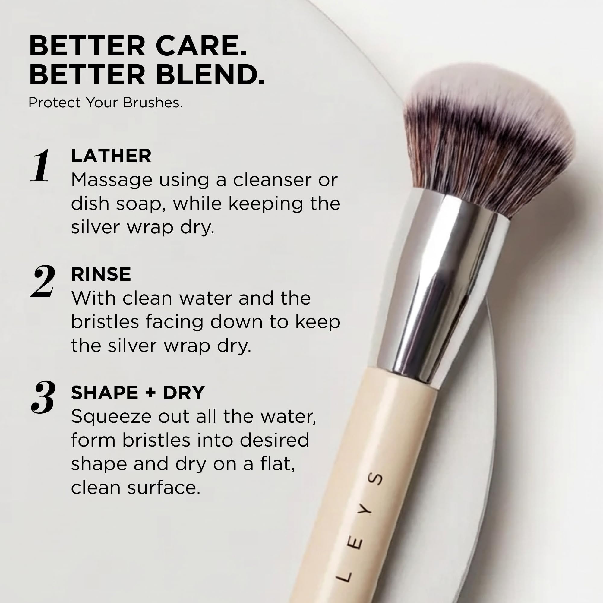 Haleys Beauty Kabuki Foundation Brush For Applying Powder, Foundation, Bronzer, Blush, and Mineral Make up, Soft Bristles, Seamless Blending, Makeup Brushes Essential, Vegan & Cruelty Free HALEYS Au supplements