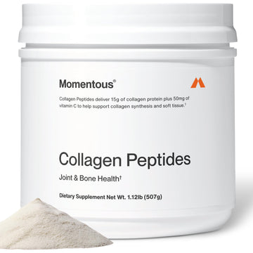 Momentous Grass-Fed Collagen Peptides Powder - Collagen Protein Powder with Fortigel & Vitamin C for Hair, Skin, Nails, & Joint Health Support - NSF Certified for Sport - Packaging May Vary Momentous Au supplements