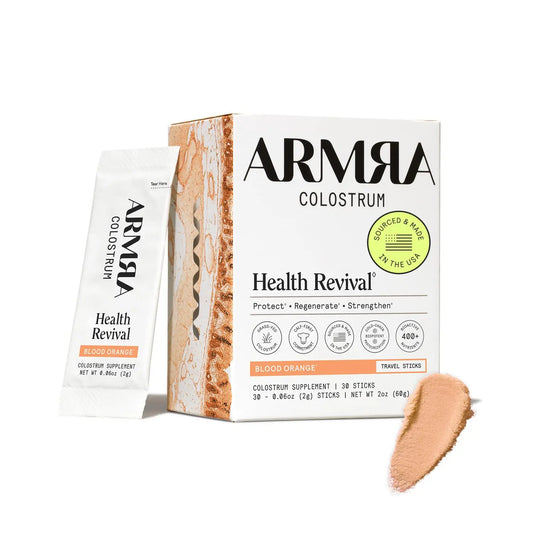 ARMRA Colostrum™ Powder | Blood Orange | Gut Health & Bloating | Skin & Hair | Immunity | Keto, Gluten & Fat-Free | 30 Servings ARMRAAU supplements