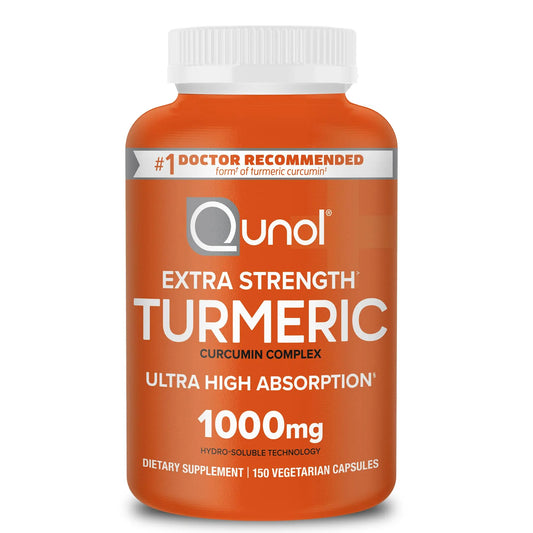 Qunol Turmeric Curcumin Supplement, Turmeric 1000mg with Ultra High Absorption QunolAU supplements
