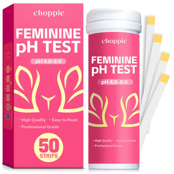 Choppie Vaginal Health pH Test Strips (50 Strips), pH Balance Test Strips for Women, Vaginal pH Test Strips Choppie Au supplements