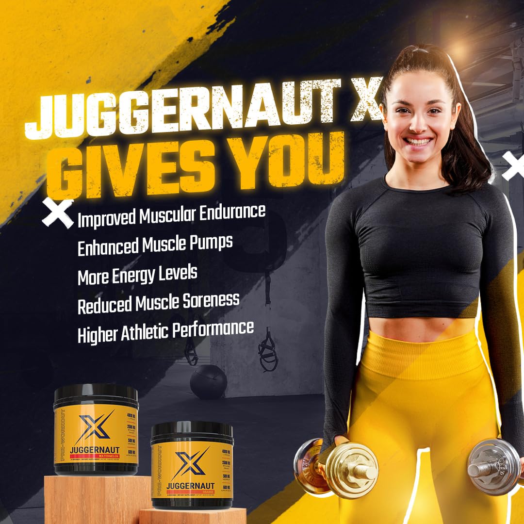 Juggernaut X Pre-Workout Supplement (Watermelon) - Boosts Strength, Endurance, Focus Infinite Labs Au supplements