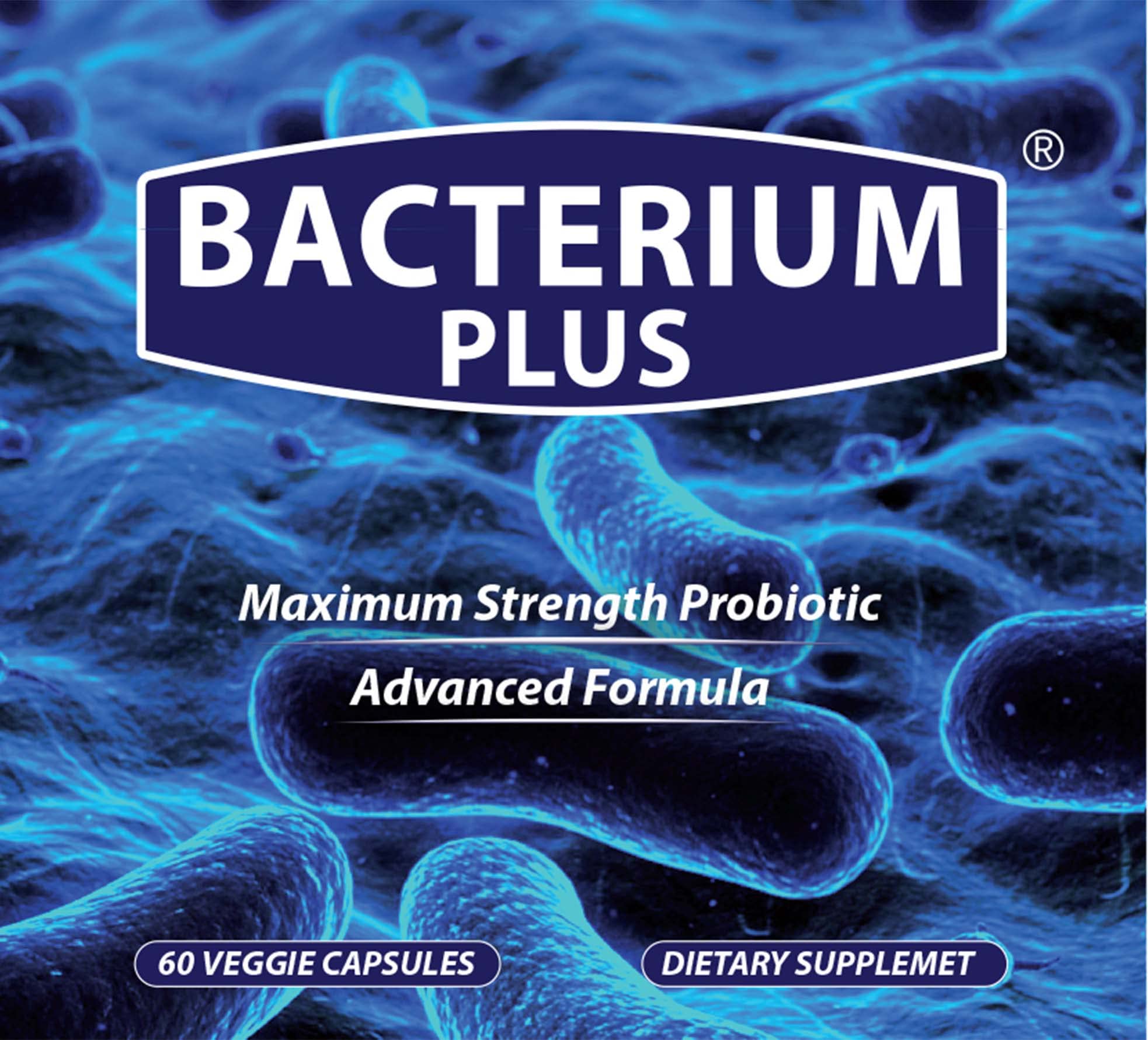 Bacterium Plus - Maximum Strength Probiotics - Probiotic Blend to Improve Instestinal Health, 100% Natural Digestive Supplement - 60 Capsules BACTERIUM PLUS Au supplements