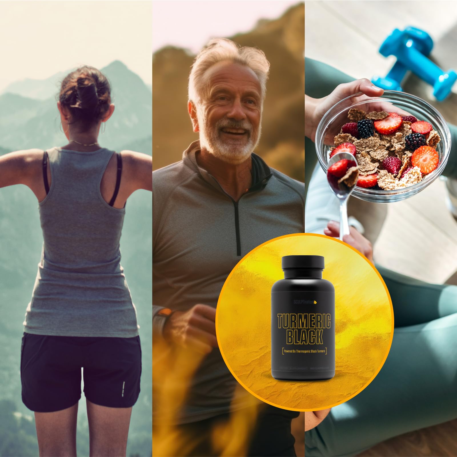 Sculpt Nation by V Shred Powerful Turmeric Supplement - Turmeric Curcumin Sculpt Nation Au supplements