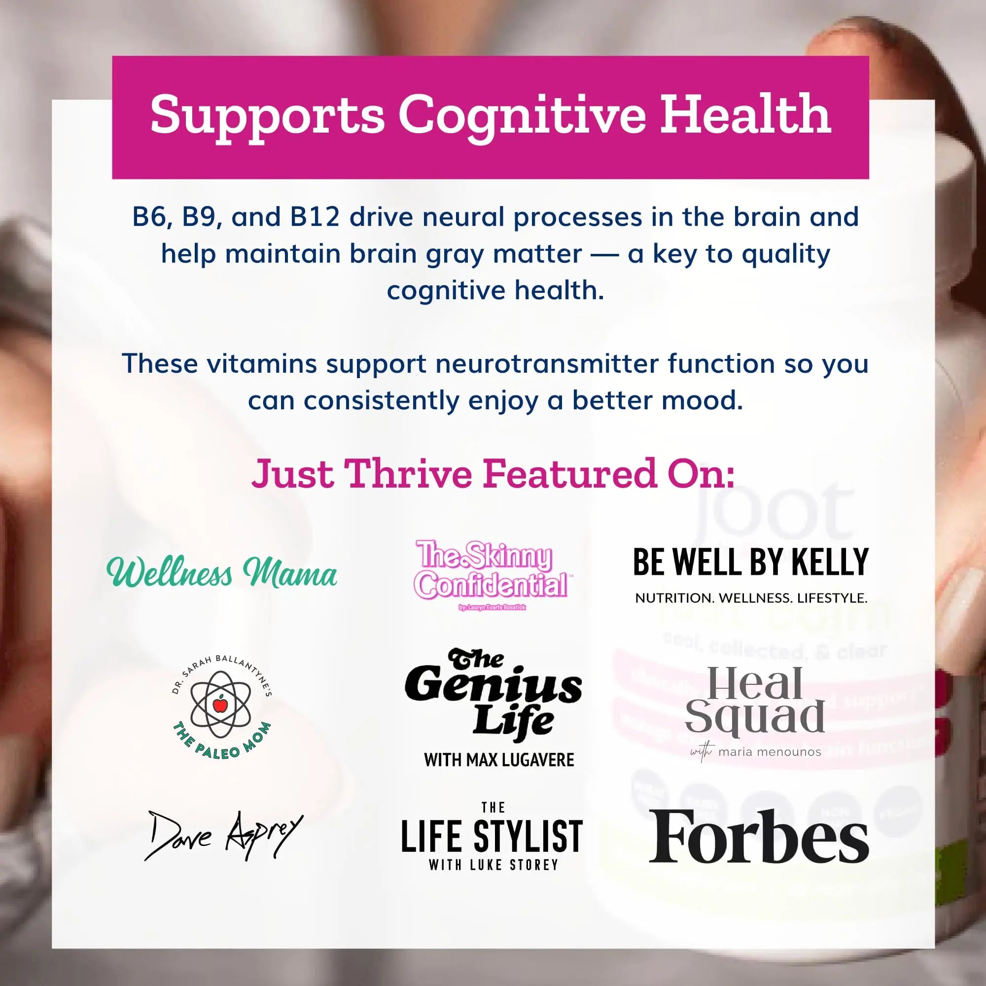 Just Thrive - Just Calm - Cortisol Manager - Calming, Memory, and Mood Support Supplement - Vegan, 30 Calm Capsules Just Thrive Au supplements