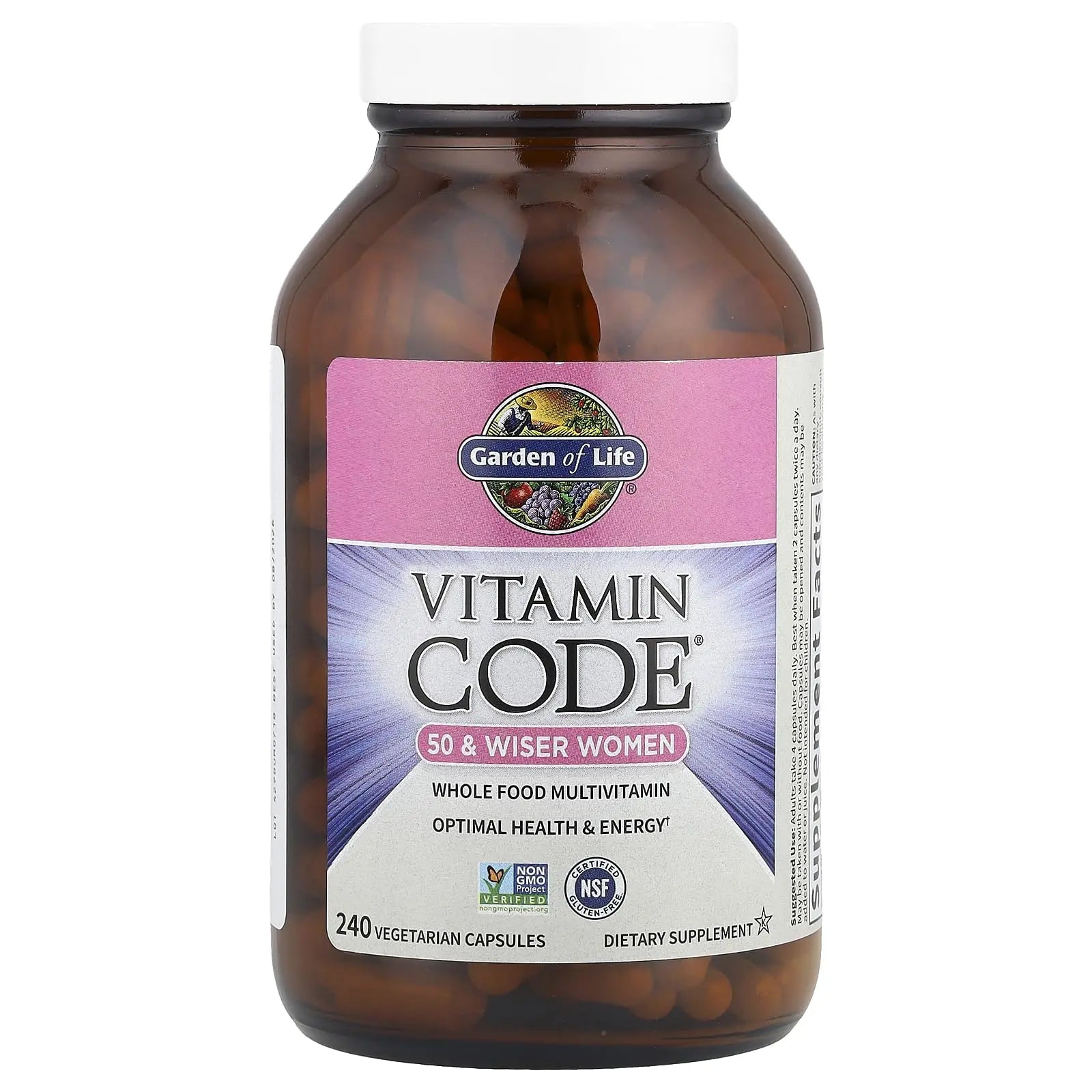 Garden of Life Vitamin Code Multivitamin for Women 50 & Over, B Vitamins, A, C, D3, E & K, CoQ10, Probiotics & Enzymes Garden of Life Au supplements